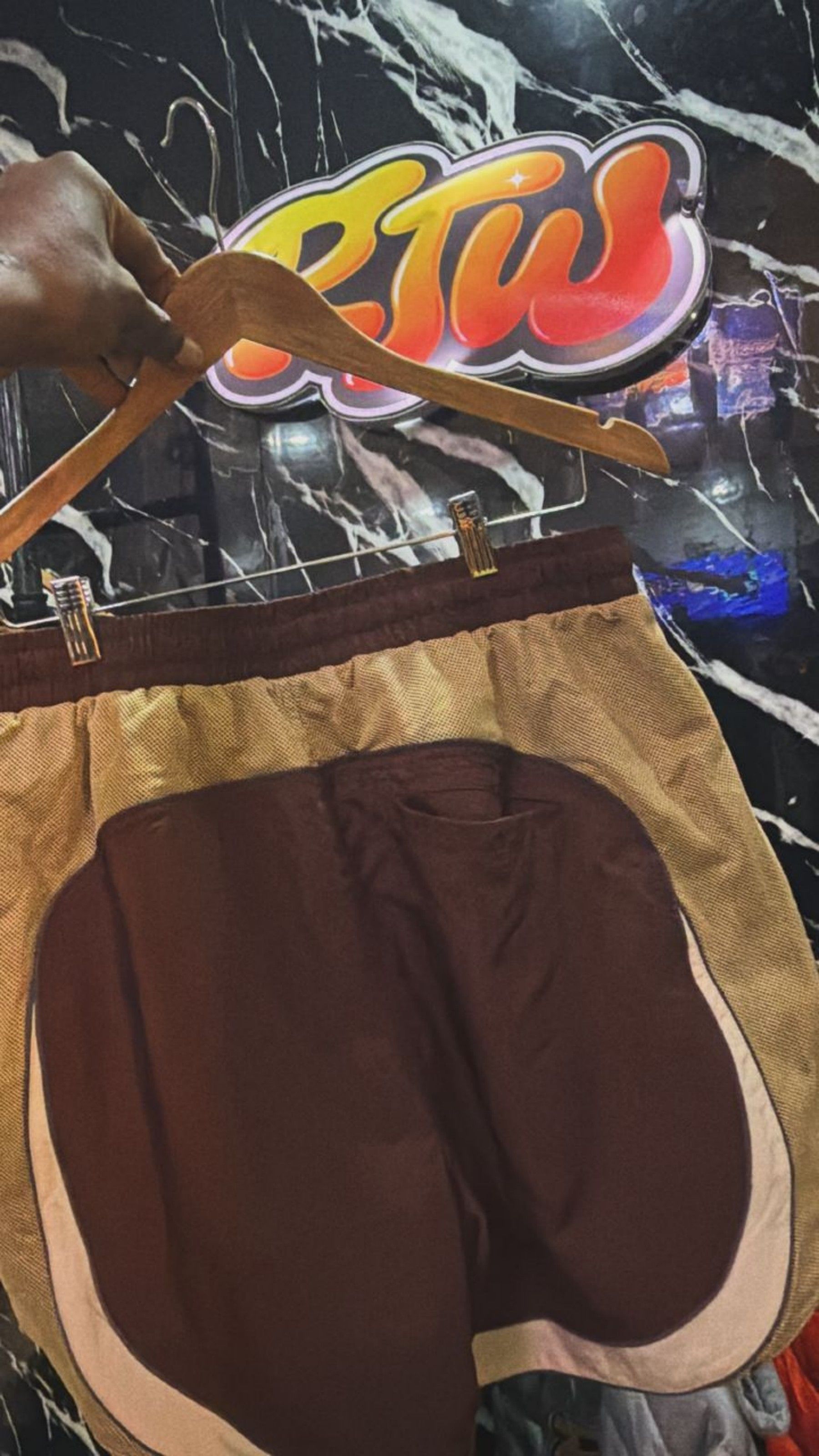 Two-Tone Casual Shorts