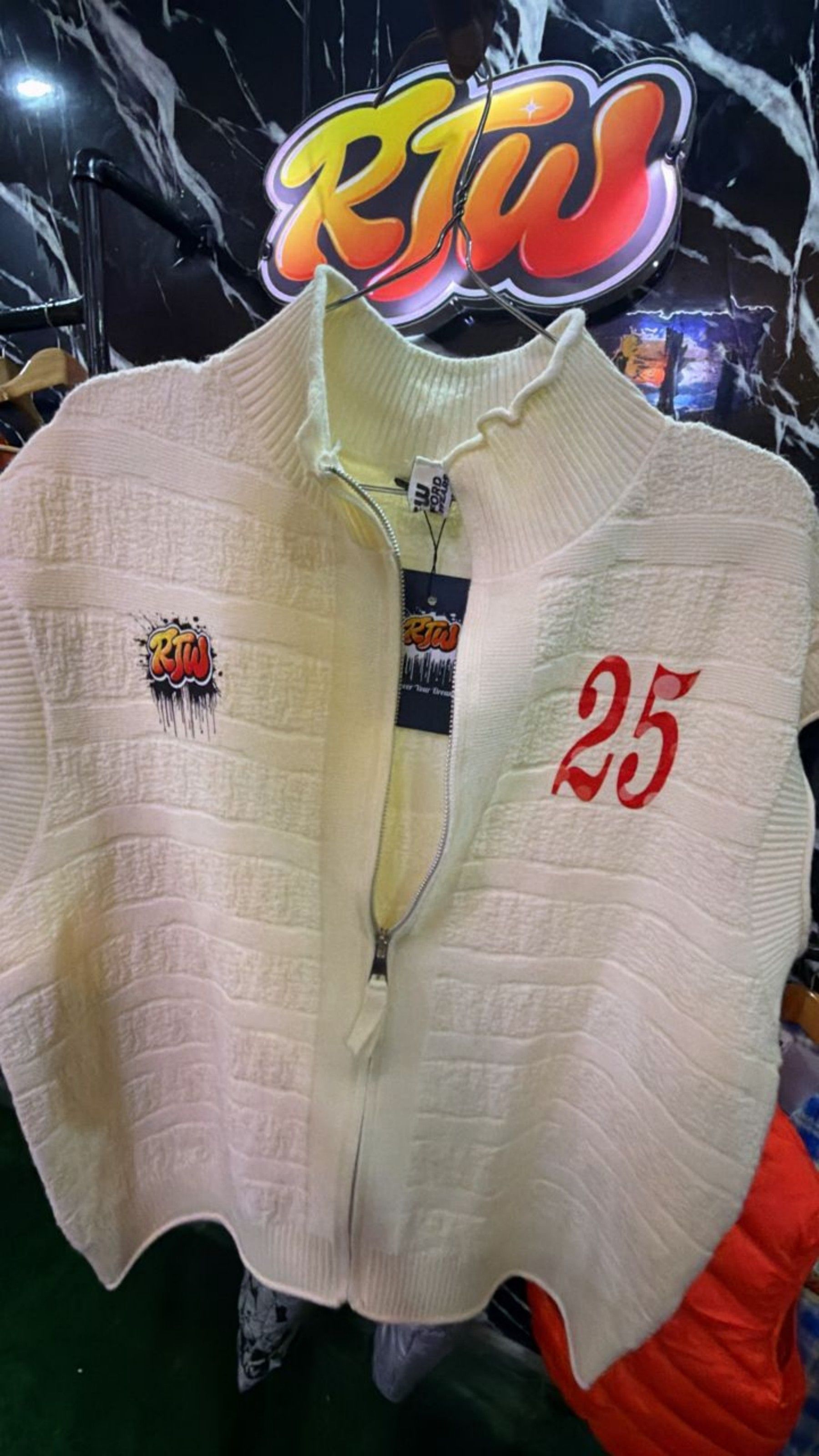 RTW '25 Zip Knit — Cream